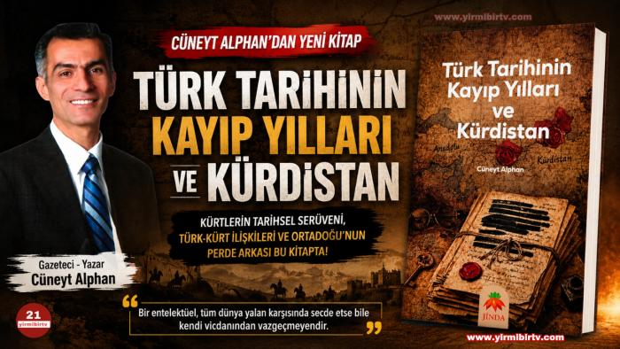 Cüneyt Alphan’dan Yeni Kitap : Türk Tarihinin Kayıp Yılları ve Kürdistan